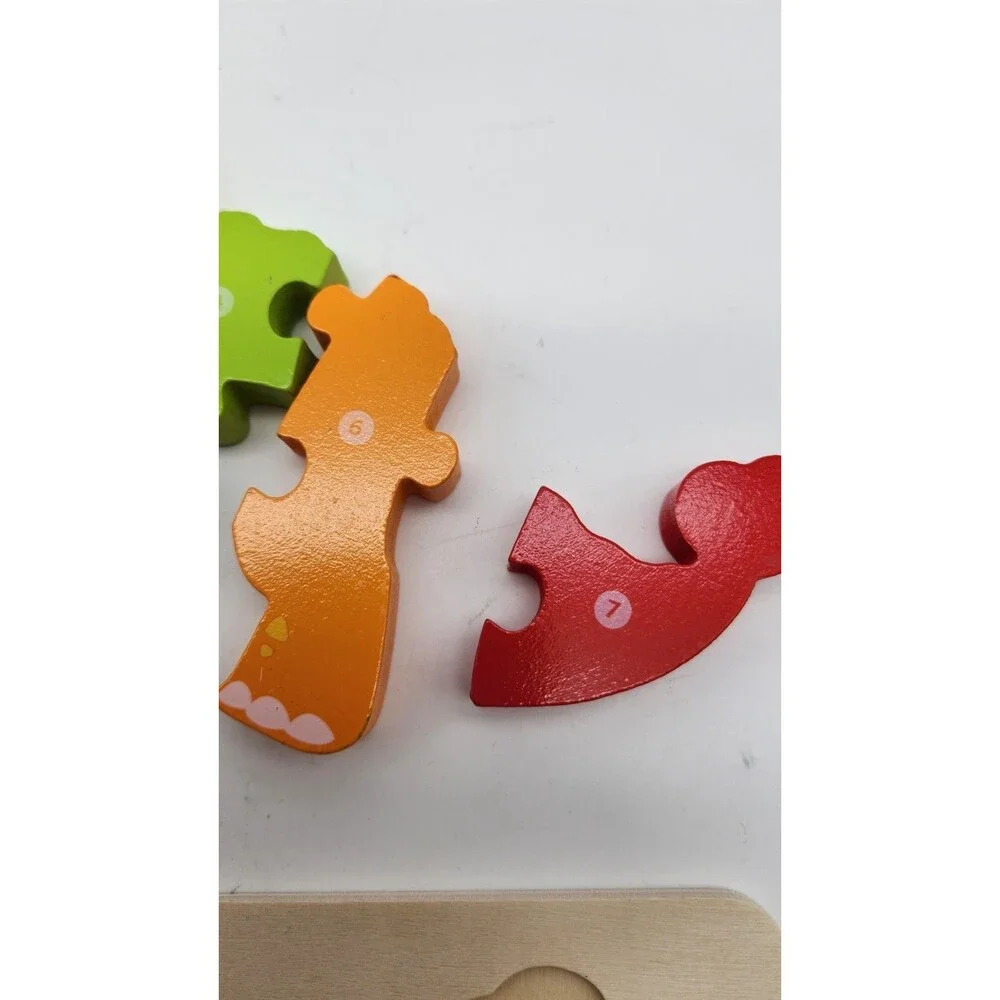 6-Pack Dinosaur Puzzles for Kids Ages 3-5 - Montessori Toys for 2 Year Old - ...